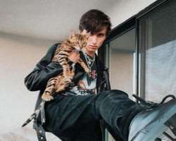 The star has also adopted a cat who appeared in his Instagram post.